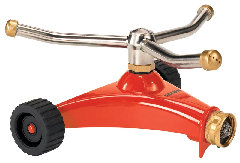 Colorstorm Metal Wheeled Base Whirling Sprinkler 1134 Sq Ft Coverage