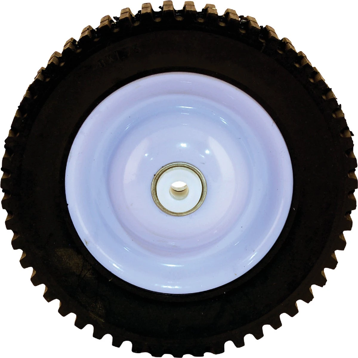 8 In. Diameter Steel Lawn Mower Replacement Wheel With Ball Bearings