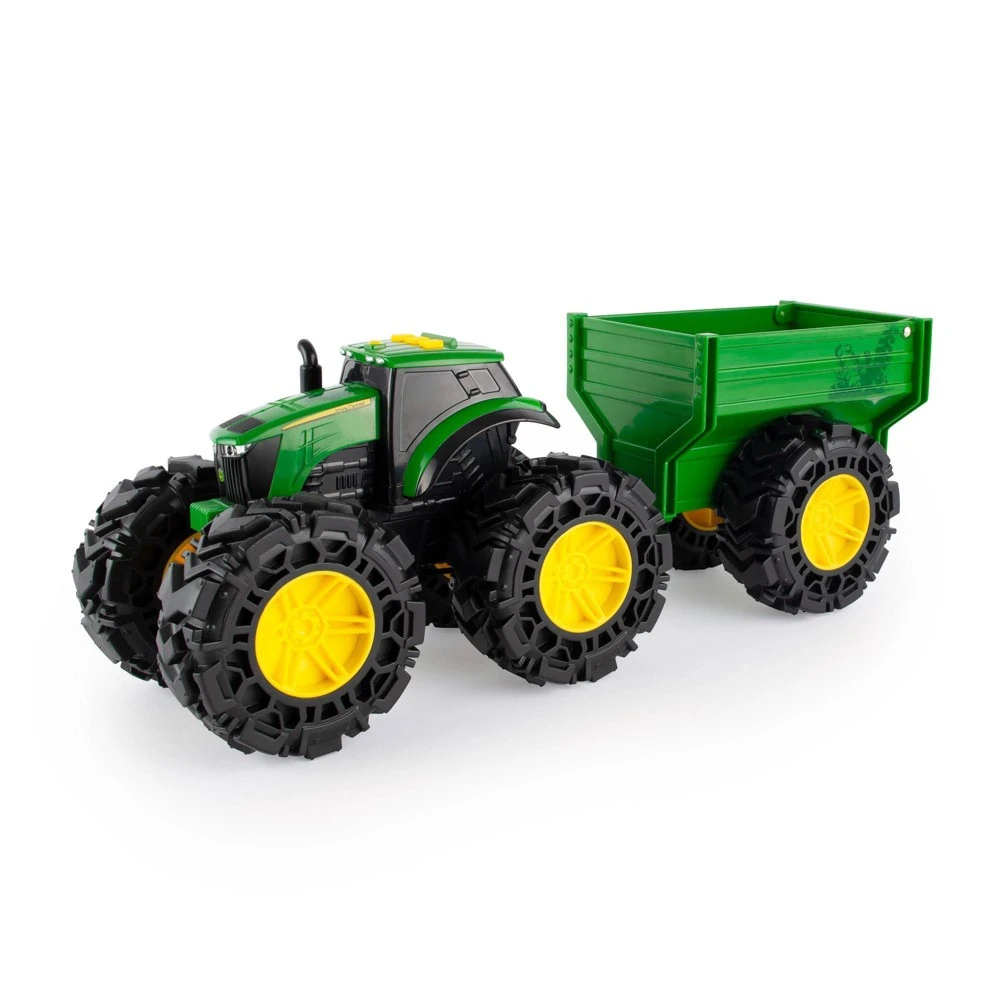 Monster Treads Tractor With Wagon - Lights, Sounds, And Removable Rear Door
