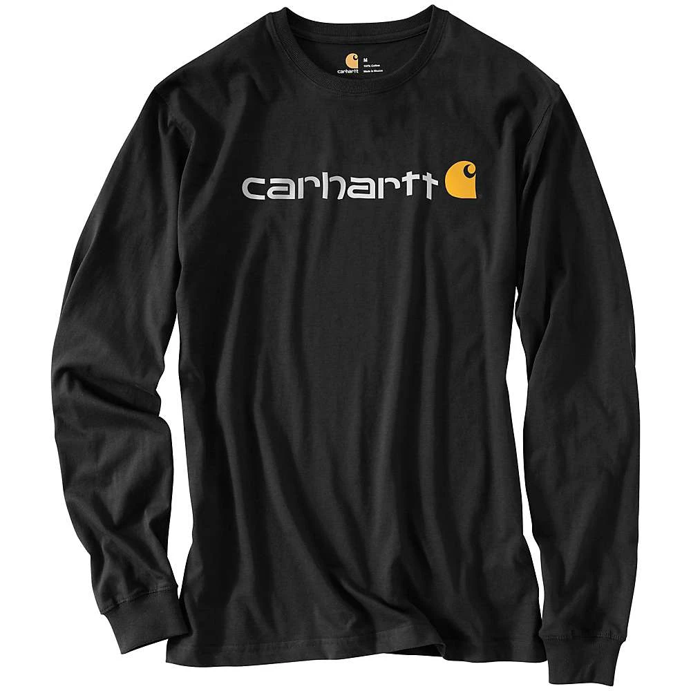 Men's Signature Logo Long Sleeve T-shirt - Large - Black