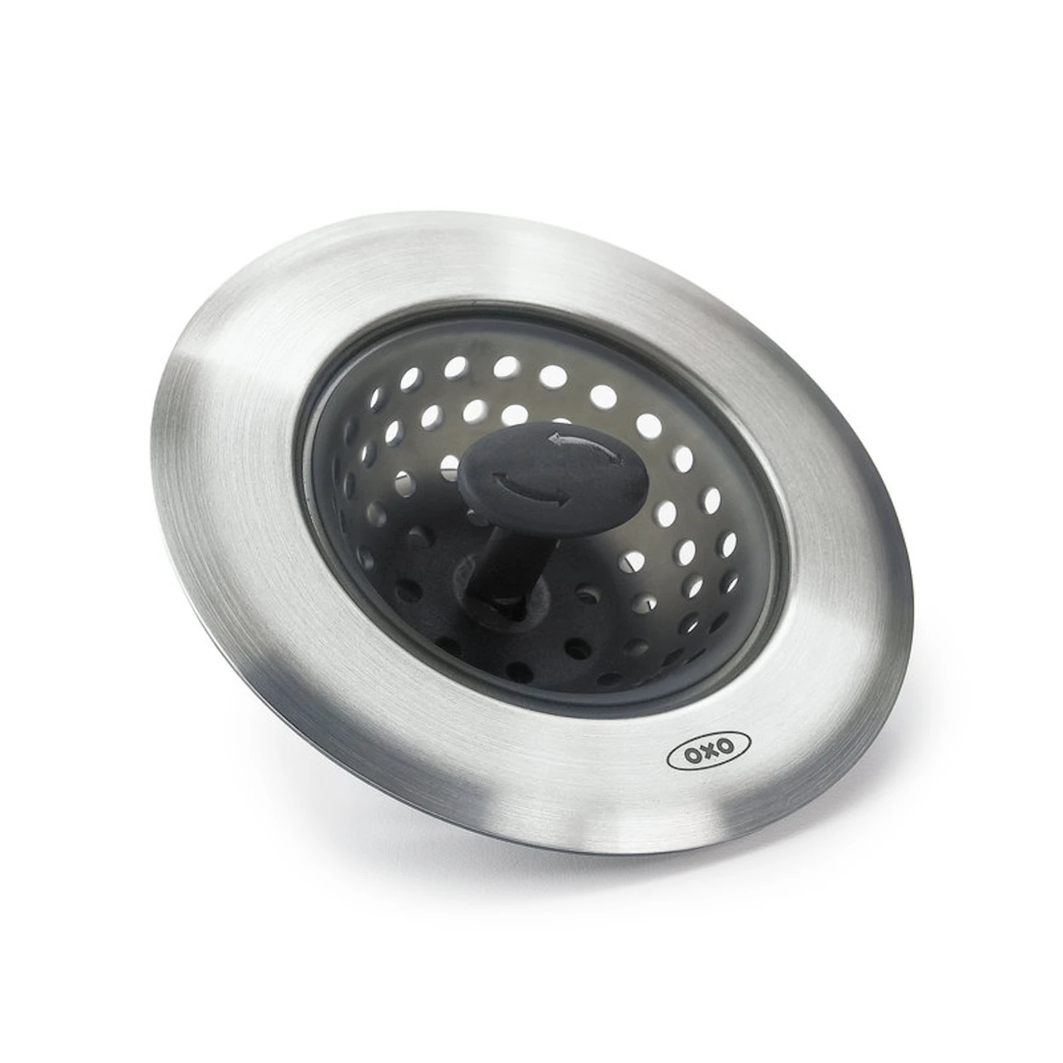 Good Grips 4.5 In. Stainless Steel Sink Strainer With Silicone Stopper