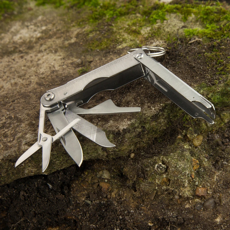 True Utility Tu242 Multi-tool Microtool 7-in-1 Stainless Steel