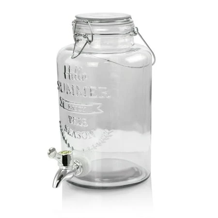 Bayfront Summer 2.5 Liter Mason Jar Beverage Dispenser
