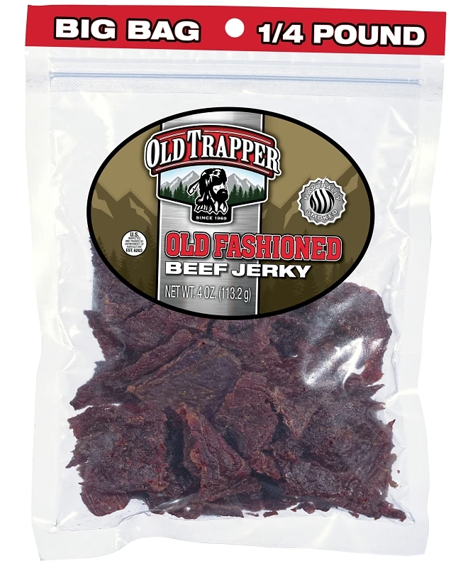 Old Fashioned Beef Jerky 4 Oz Bag - Premium Quality Snack