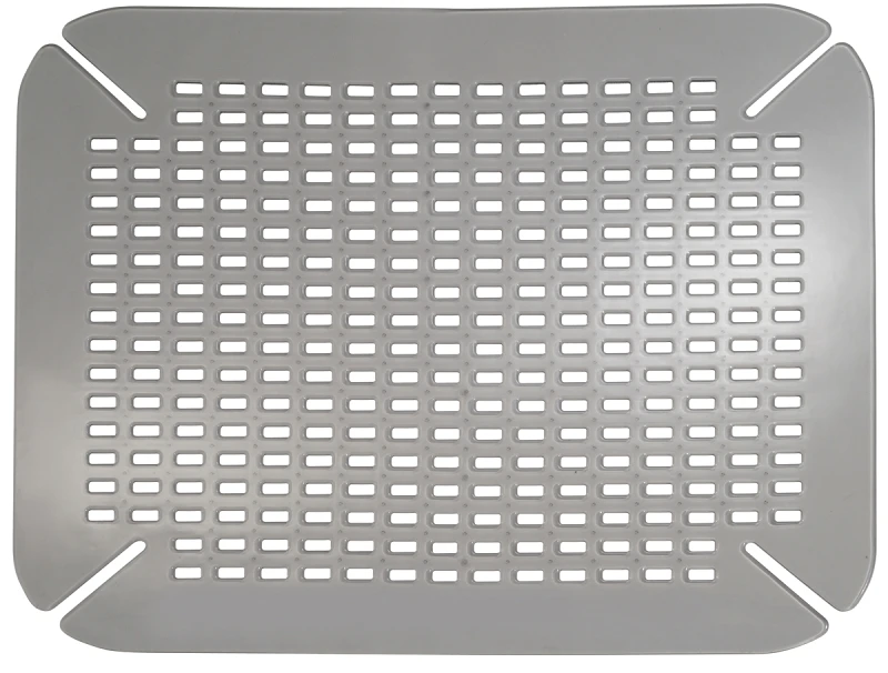 Black Pvc Contour Sink Mat 16 In. X 14 In. For Kitchen And Laundry