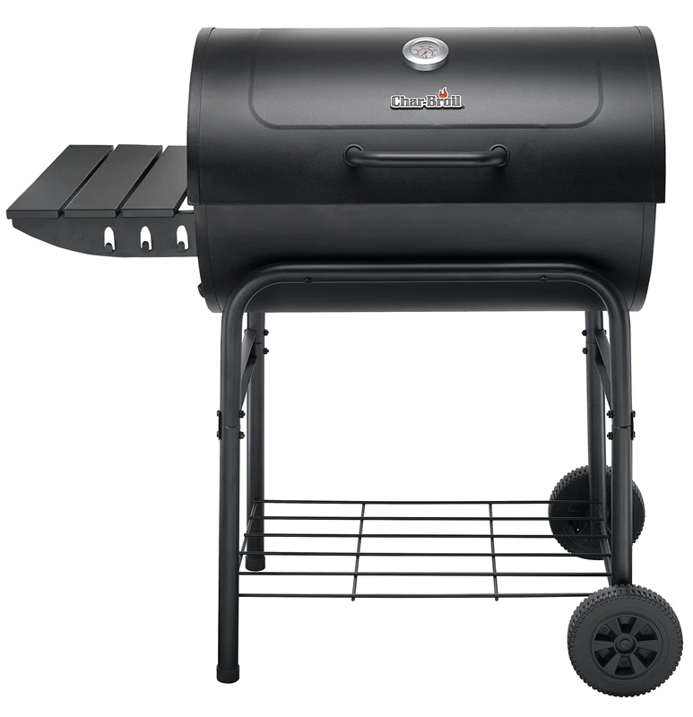 American Gourmet 29.1-in Black Barrel Charcoal Grill Model 17302056