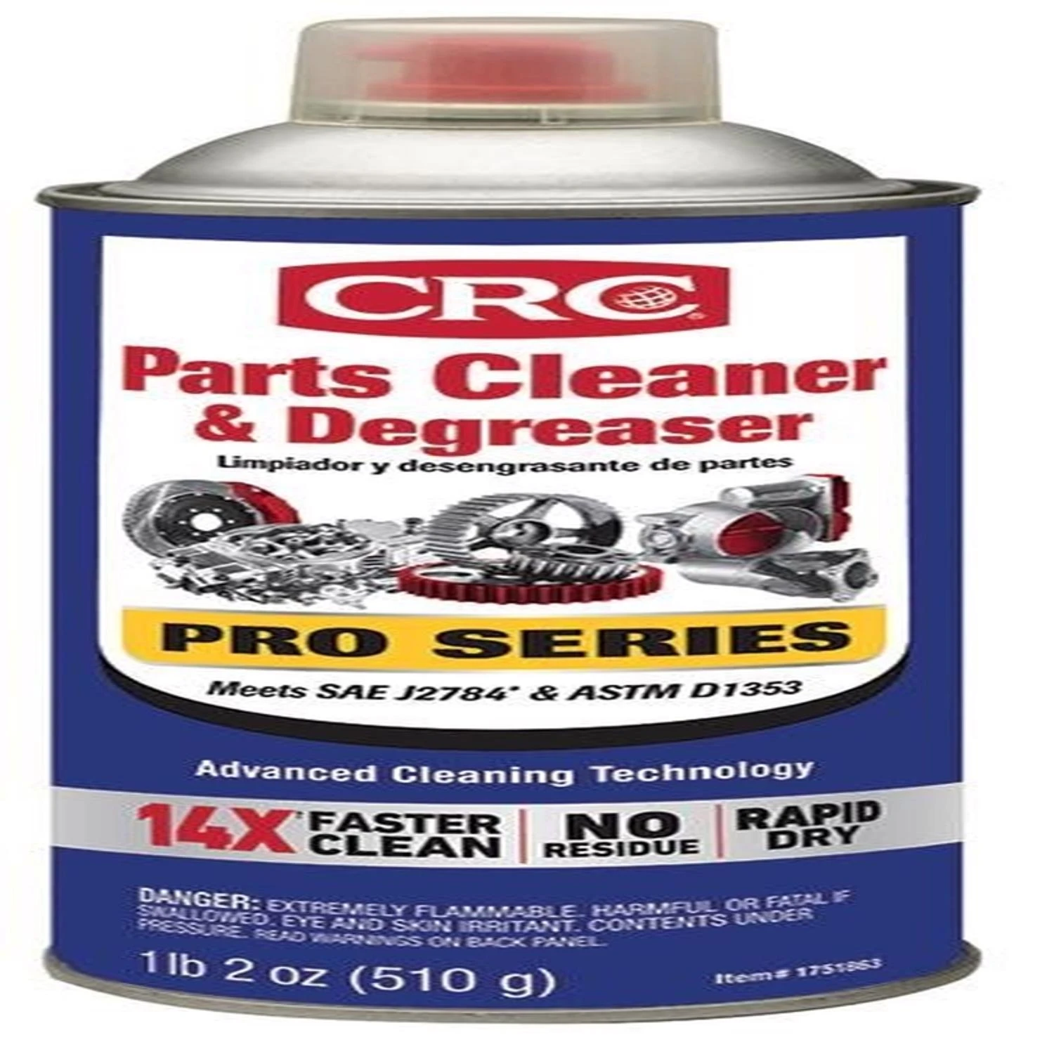 Pro Series Parts Cleaner And Degreaser 18 Oz Liquid - Fast Acting Automotive Cleaner