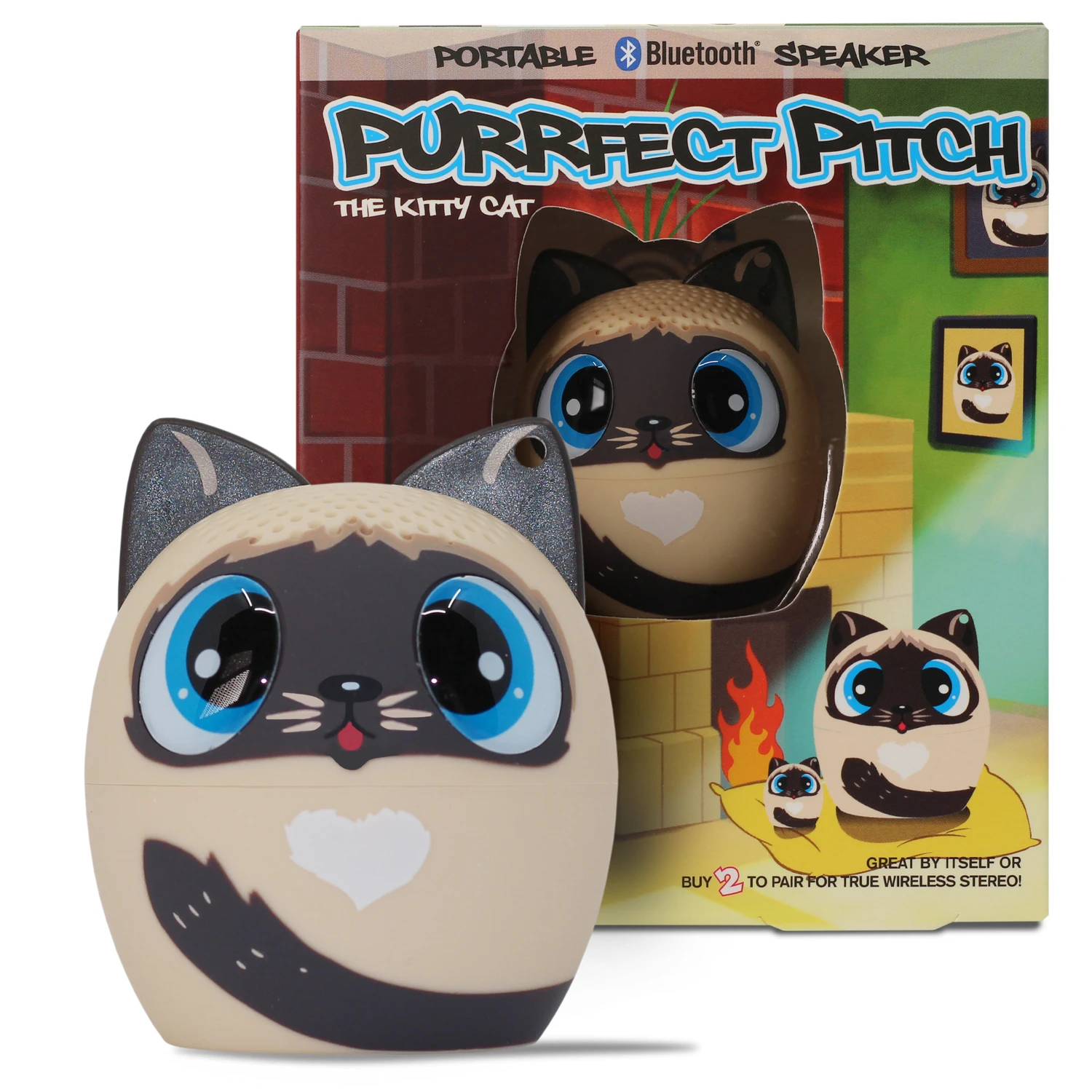Wireless Bluetooth Portable Speaker - Purrfect Pitch Cat Model