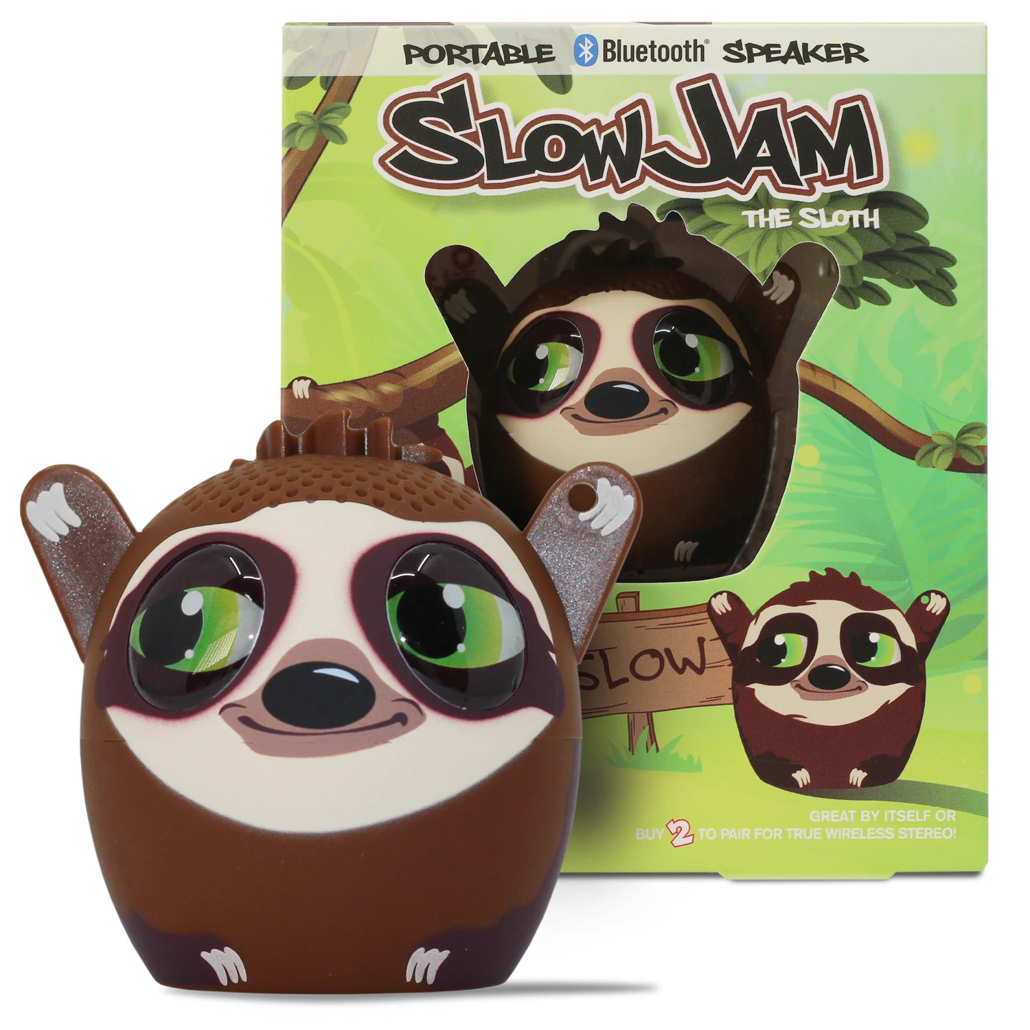 Wireless Bluetooth Portable Speaker - Slow Jam Sloth Model