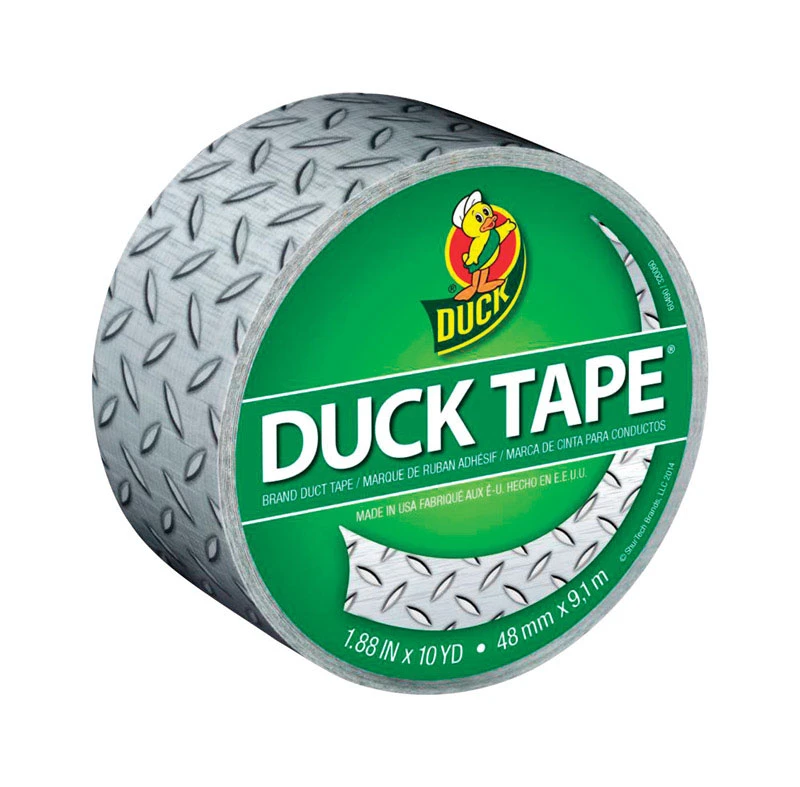 1.88 In. W X 10 Yd L Silver Diamond Plate Duct Tape - Heavy Duty