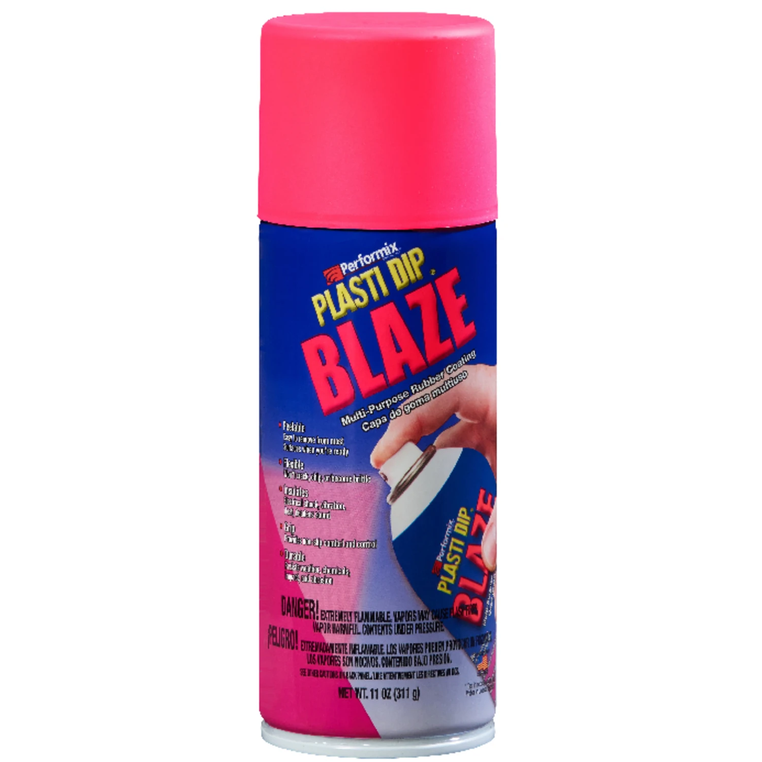 Flat/matte Blaze Pink Multi-purpose Rubber Coating 11 Oz Spray Can
