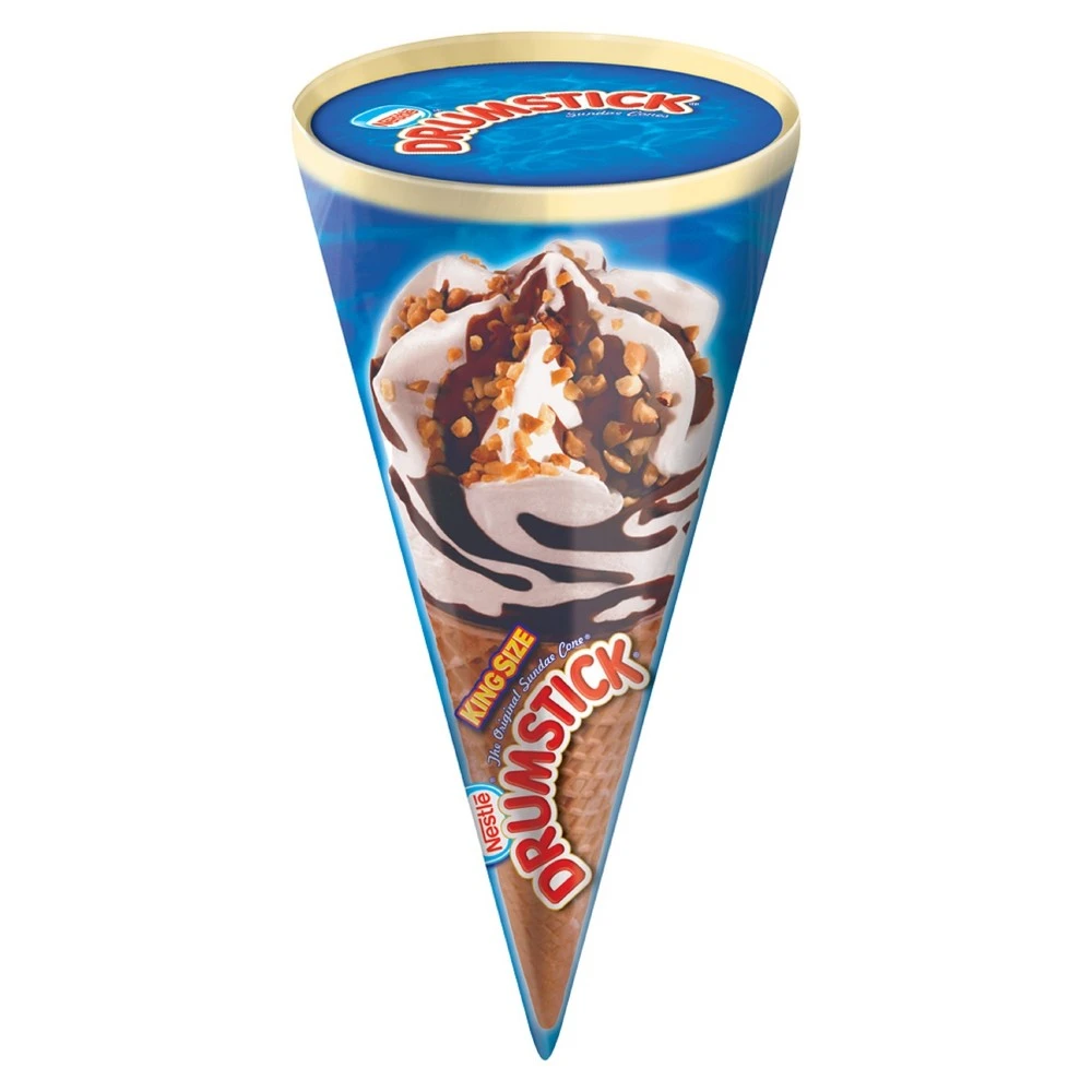 Nestle Drumstick King Size Frozen Vanilla Chocolate - 7.5oz