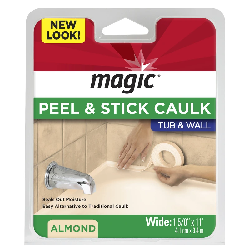 1-5/8 In. X 11 Ft. Magic Peel And Stick Caulk Strip For Tub And Wall In Biscuit