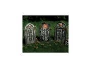 Lighted Rip Tombstone Decoration With Moss For Halloween