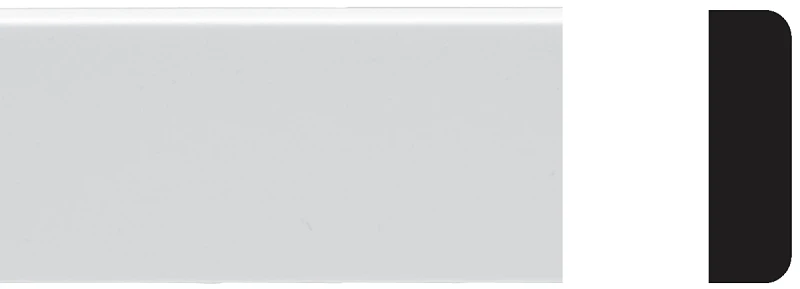 1/4 In. X 3/4 In. X 8 Ft. White Pvc Screen Molding - Durable & Paintable