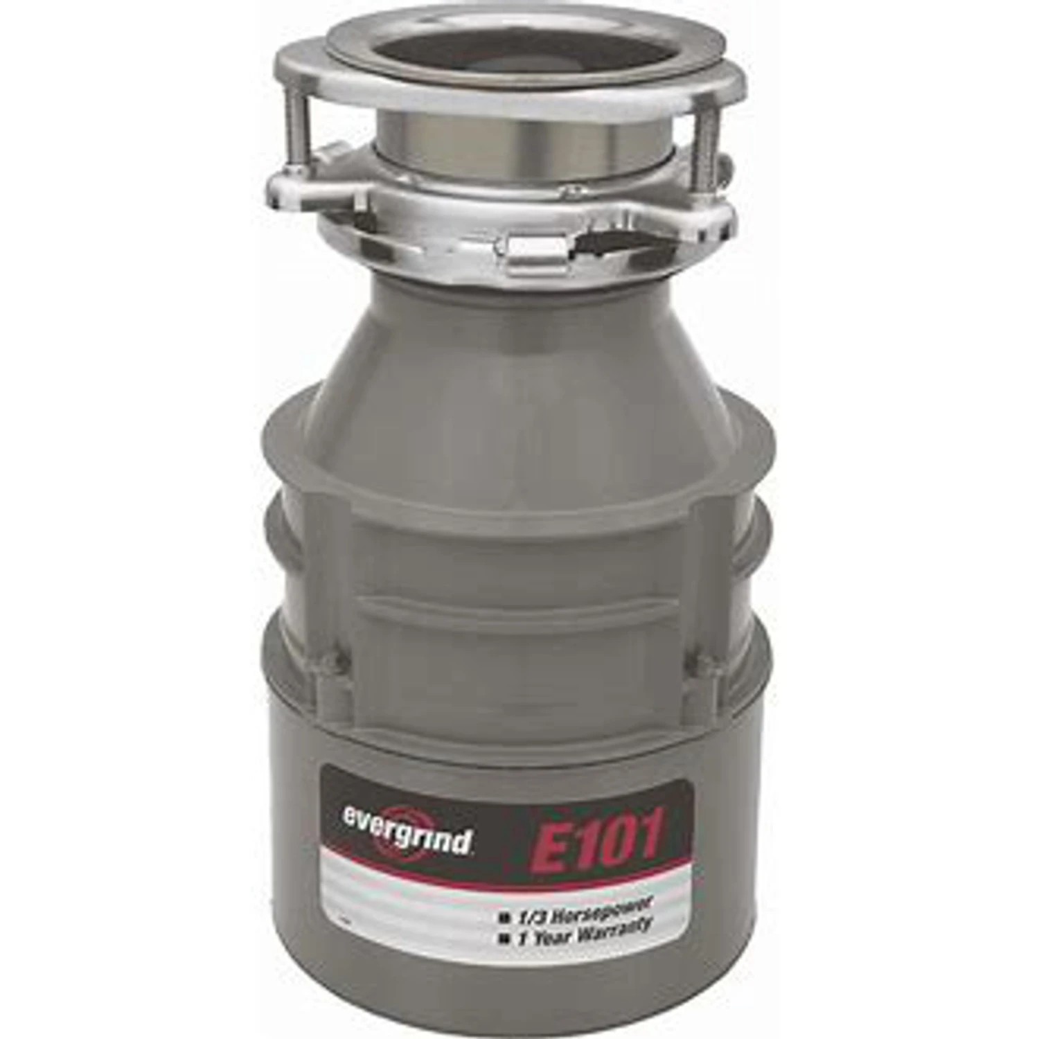1/3 Hp Garbage Disposer With 1 Year Warranty And Quick-lock Mounting Assembly