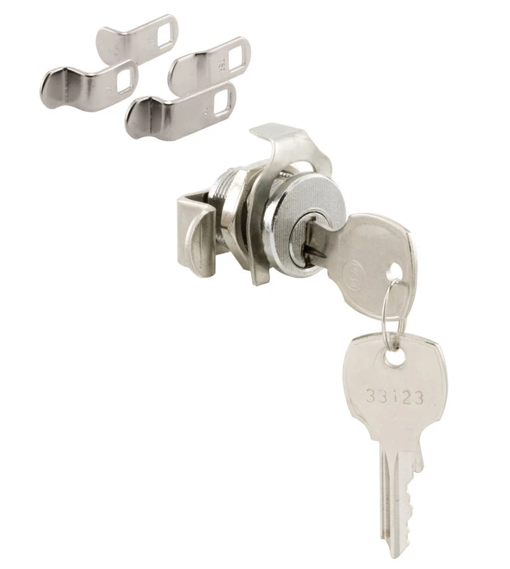 Satin Nickel Threaded Spring Clip Mailbox Lock S 4573