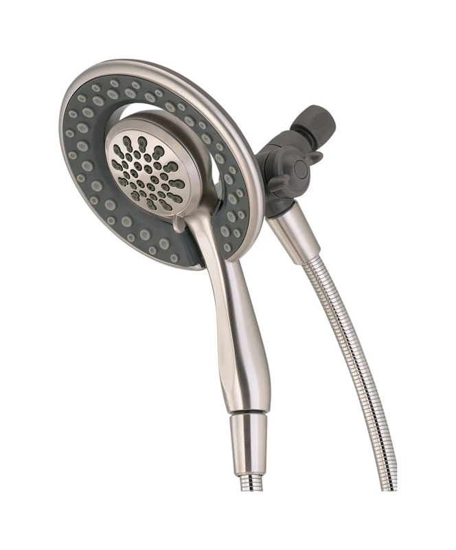 In2ition Brushed Nickel 4-spray Dual Showerhead And Handheld Showerhead 1.75 Gpm