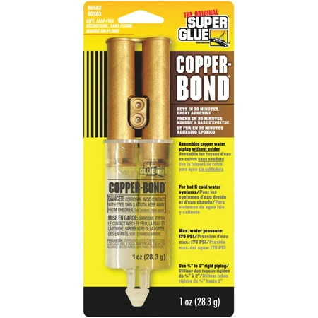 80582 Copper-bond Epoxy Adhesive 1-oz For Strong Pipe Joint Sealing