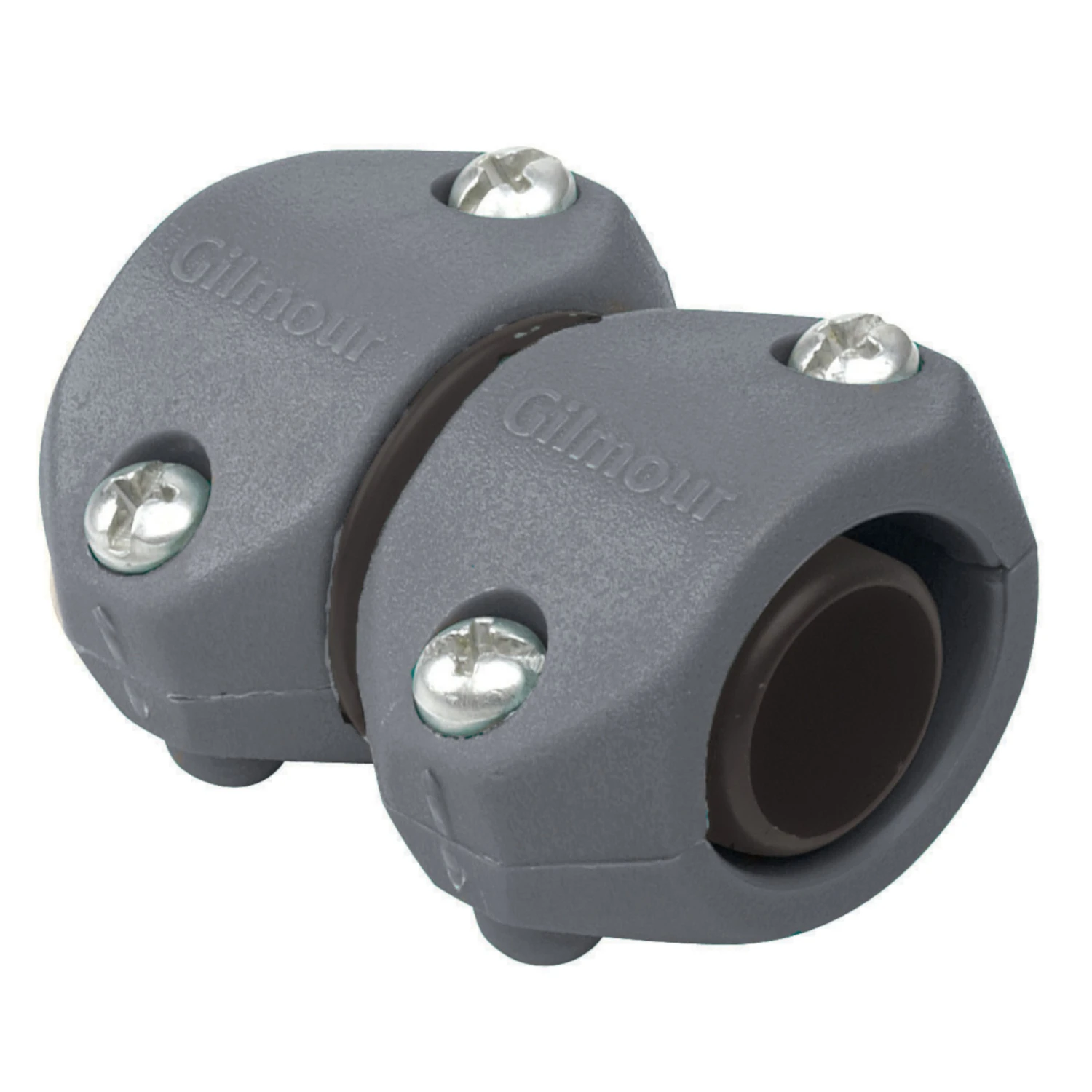 Gilmour Light Duty 5/8 in. x 3/4 in. Plastic Threaded Male/Female Hose Mender Clamp Gilmour Light Duty 5/8 in. x 3/4 in. Plastic Threaded Male/Female Hose Mender Clamp