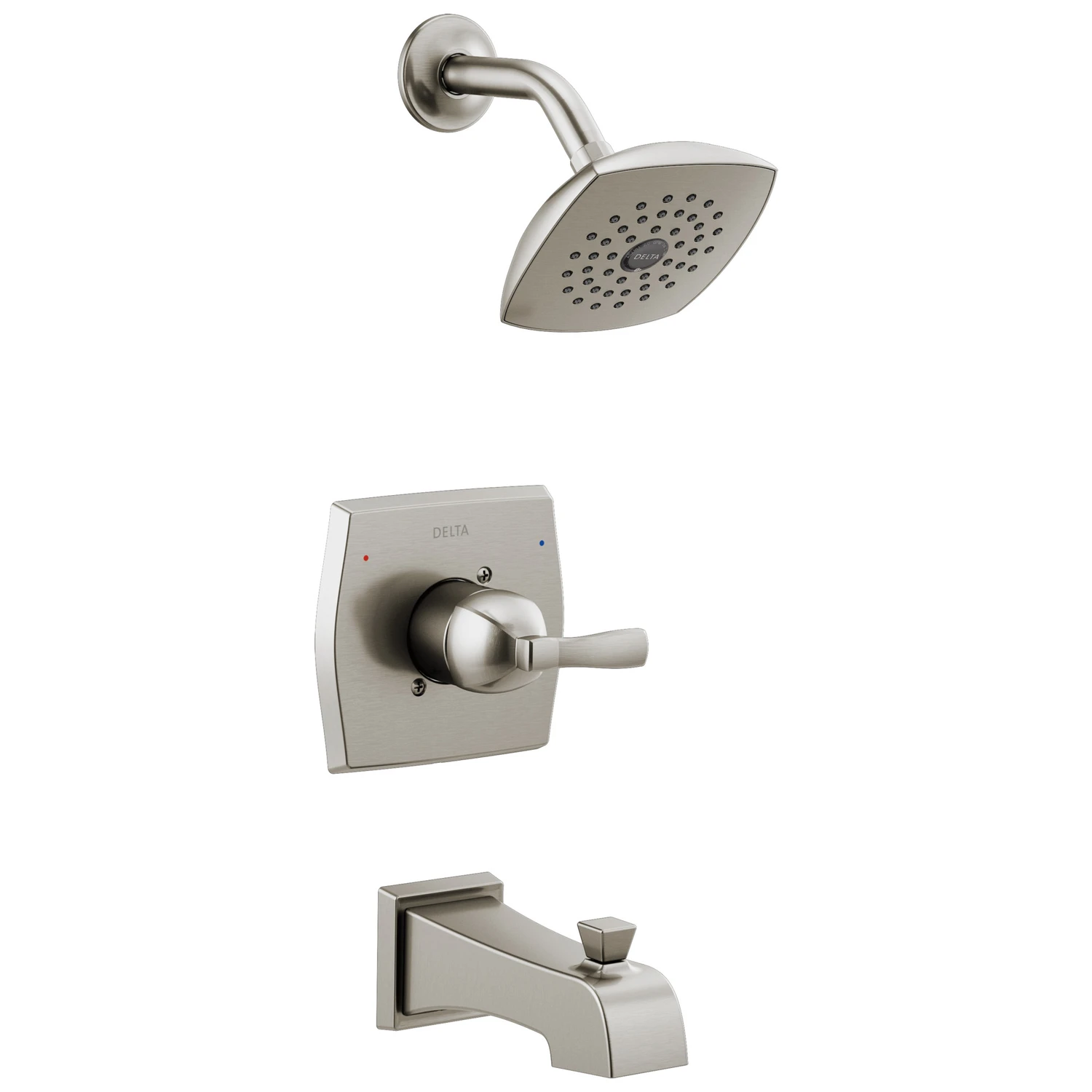 Monitor Flynn 1-handle Stainless Steel Tub And Shower Faucet, Model 144768c-ss