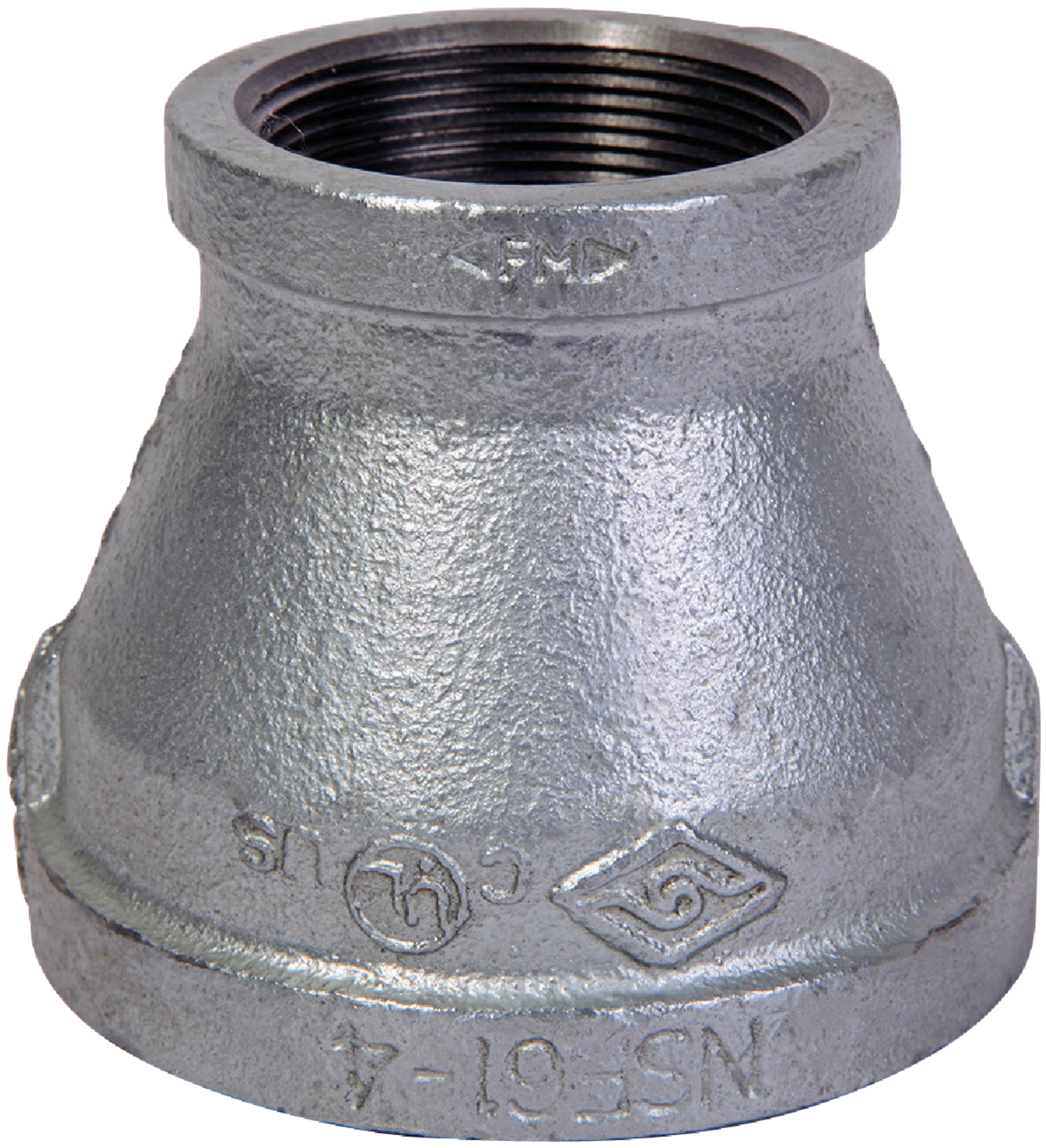 2 In. X 1-1/4 In. Fpt Reducing Galvanized Coupling