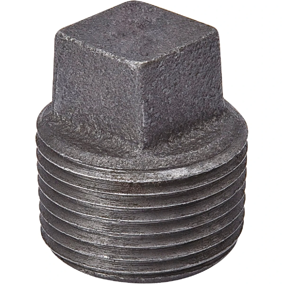 3/8 In. Malleable Black Iron Pipe Plug - Male Threaded Fitting