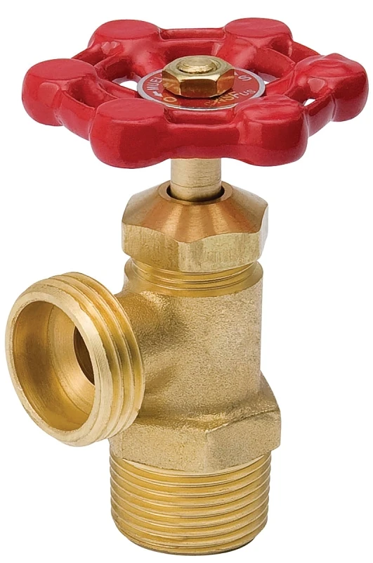 1/2 In. Mip X 3/4 In. Hose Thread Brass Boiler Drain Valve