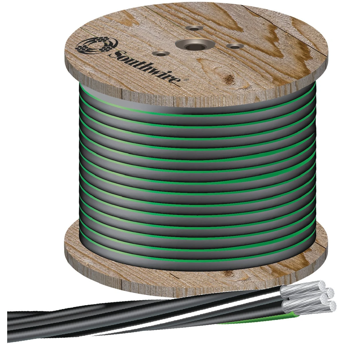 500 Ft. 4/0-4/0-2/0-4 Aluminum Underground Service Entrance Cable
