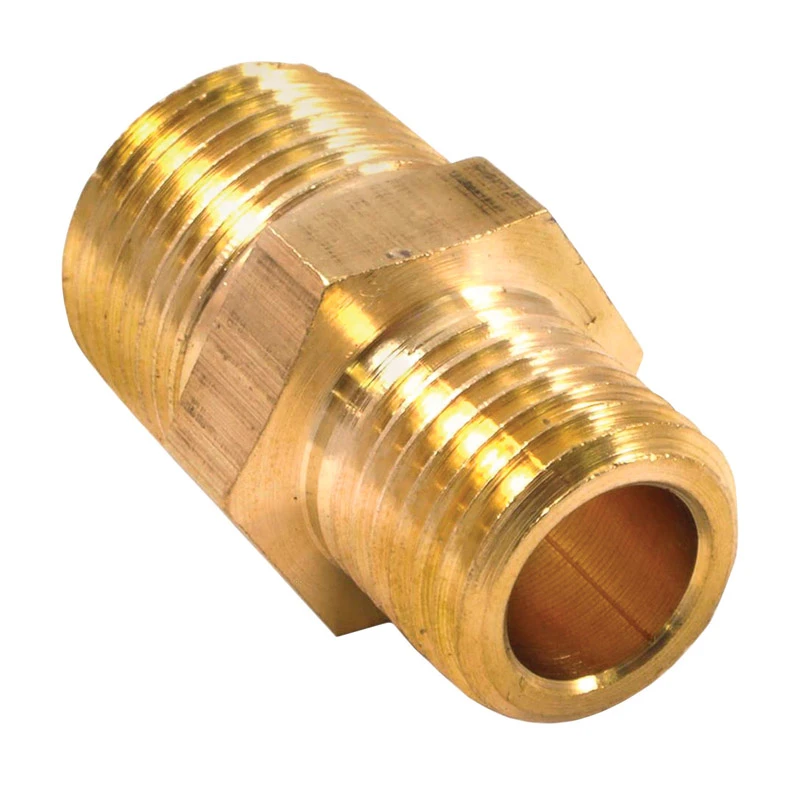 3/8 In. Male Npt X 1/4 In. Male Npt Brass Hose Reducer Adapter