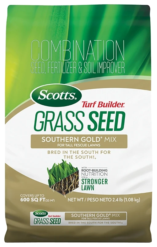 Turf Builder 2.4 Lb. Southern Gold Mix For Tall Fescue Lawns Grass Seed