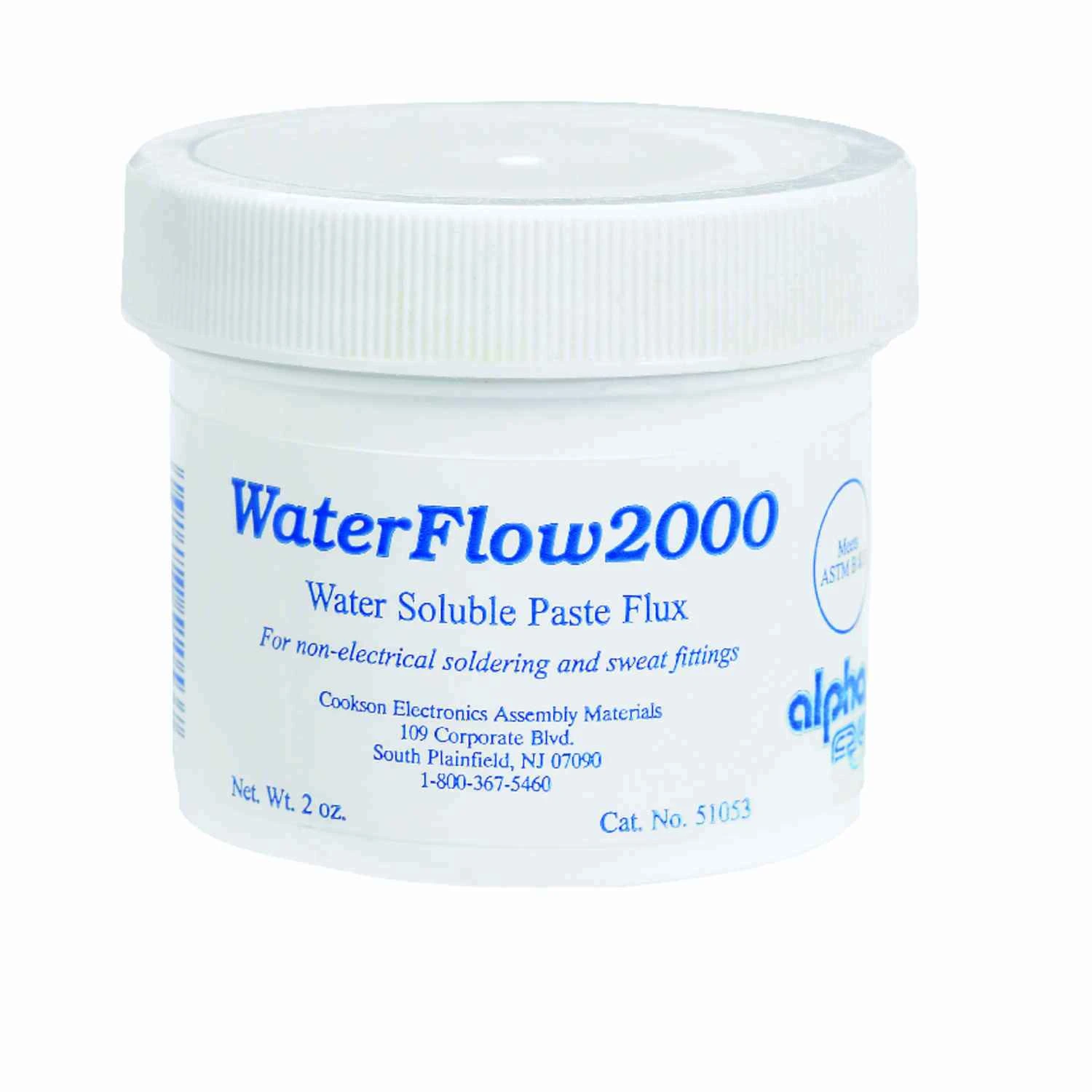 Water-Soluble Plumbing Flux, 2 Ounce Bottle for Soldering and Brazing