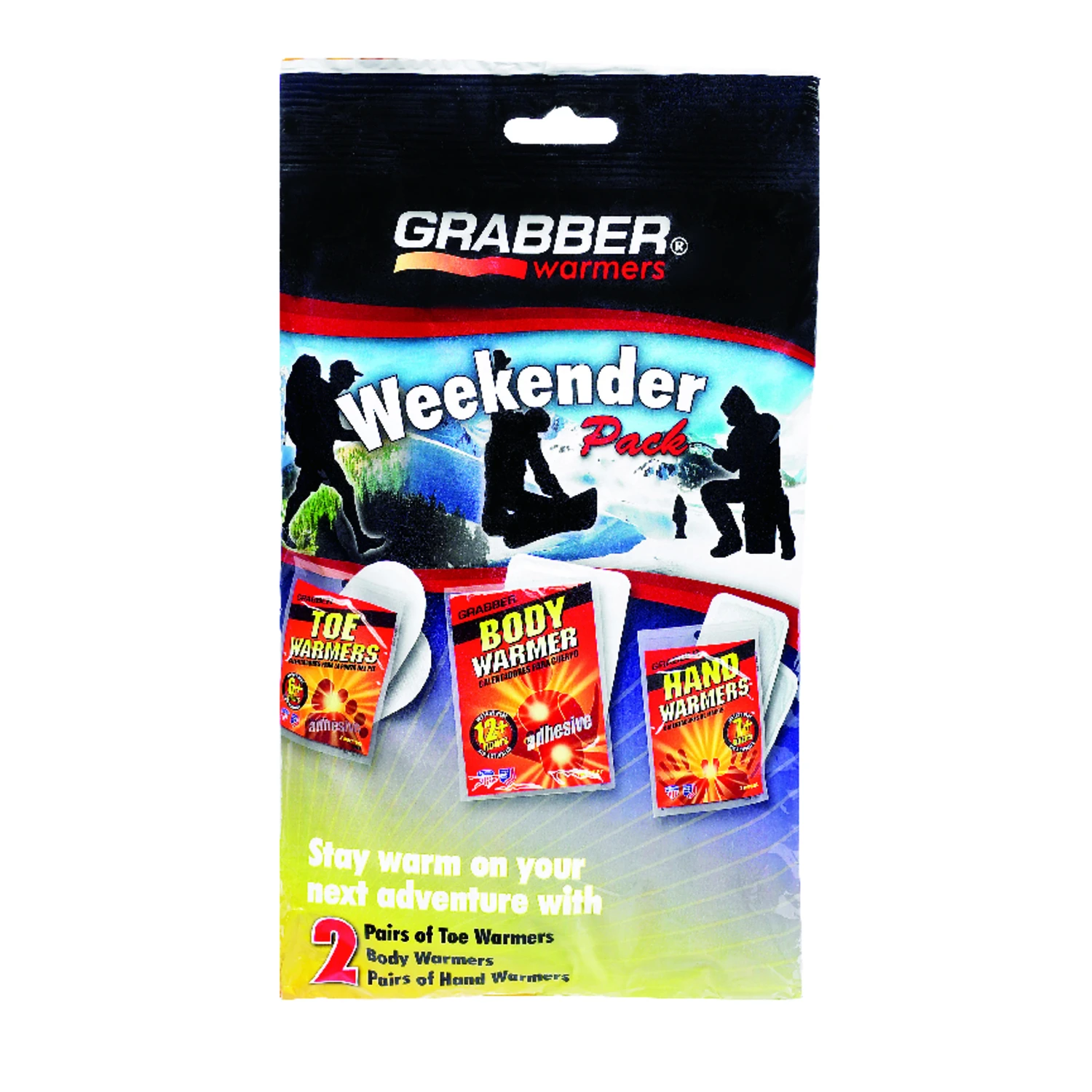 Weekender Pack Hand And Body Warmer Set - 2 Hand, Toe & Body Warmers