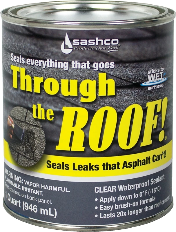 Through The Roof! 1 Qt. Clear Voc Ultra-elastic Roof Sealant