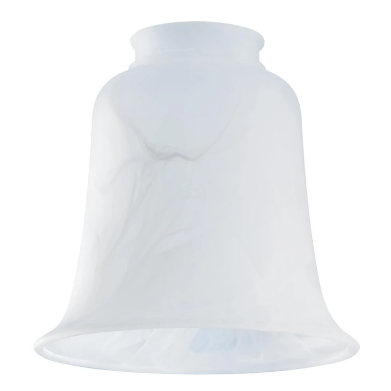Ceiling Fan Light Shade, Milky White Glass, 5.5-In.