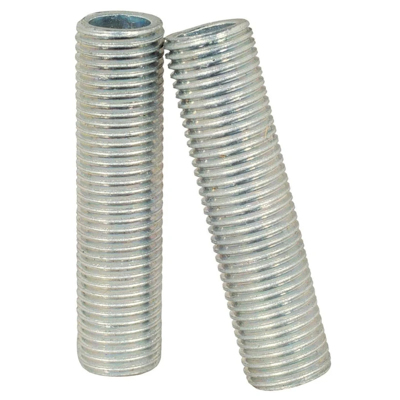 Lamp Nipple, Zinc-Plated, 1.5-In., 4-Pk.