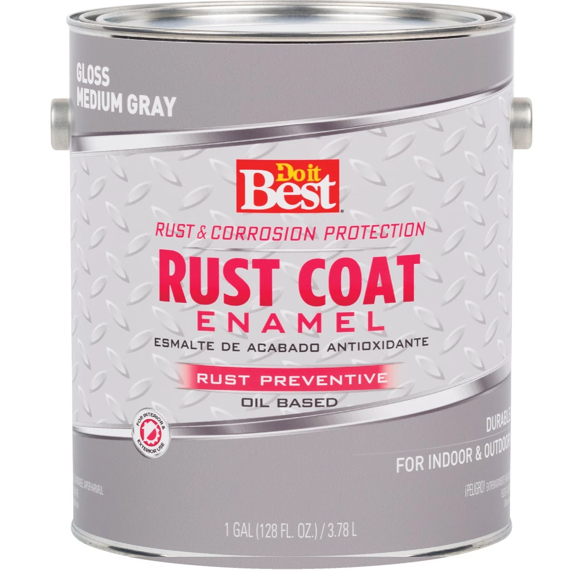 MED GRAY RUST ENAMEL 128