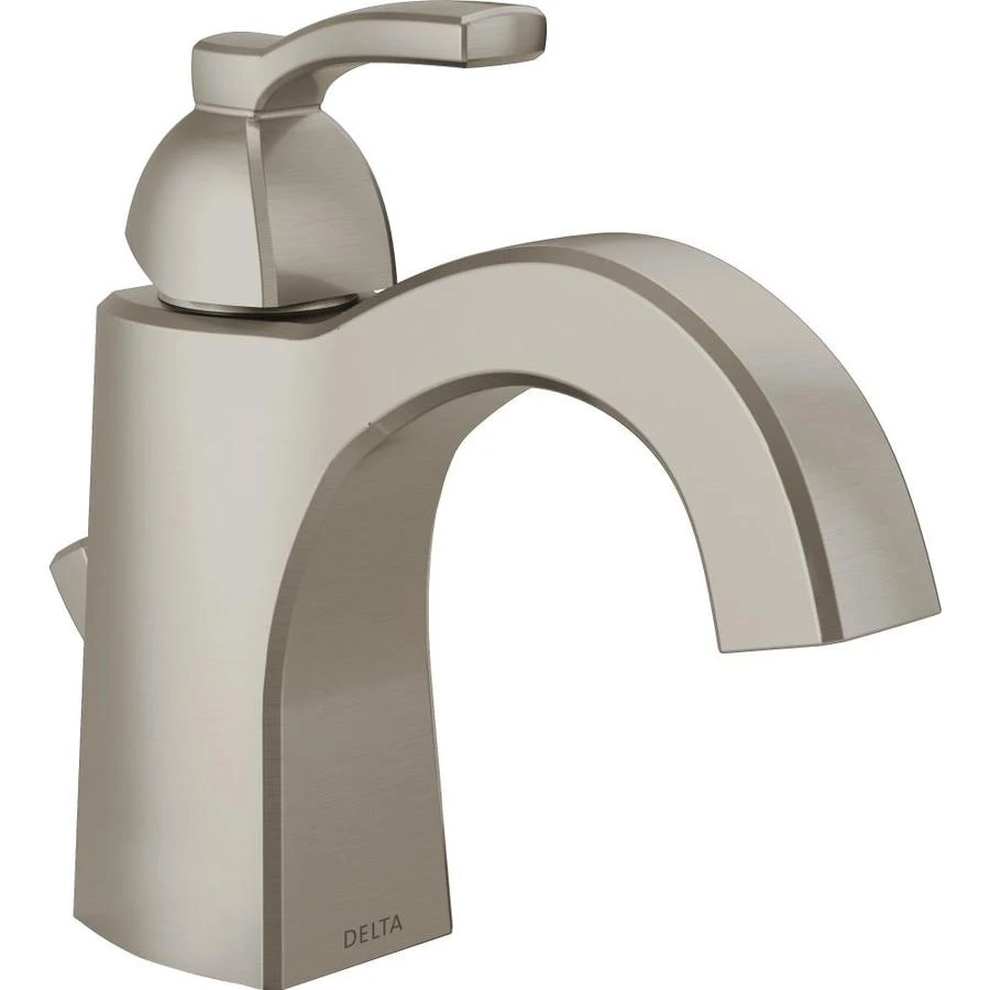 Flynn Single Handle Centerset Bathroom Faucet, Stainless Steel, Model 15768lf-ss