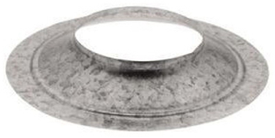 4 In. Diameter 24 Gauge Galvanized Steel Storm Collar For Pellet Venting
