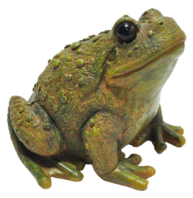 4438 Happy Sitting Toad Garden Statue, 6-inch Decorative Accent