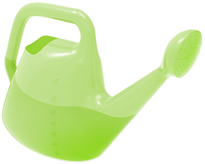Green 2 Gallon Resin Watering Can With Loop Handle And Uv Protection