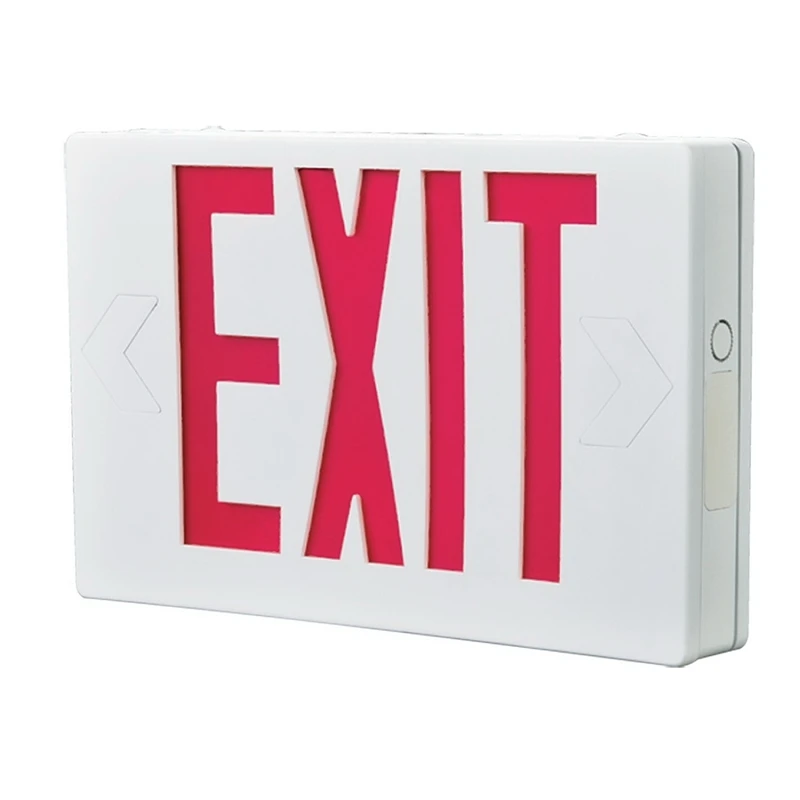 Apx7r Red Lettering Polycarbonate Led Exit Sign - Hardwired Emergency Light