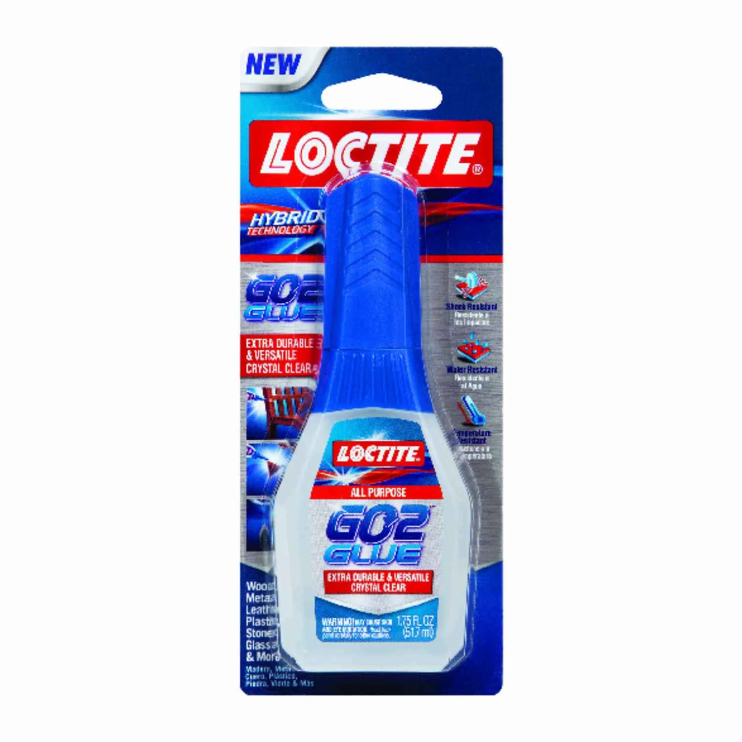 Go2 High Strength Gel Glue 1.75 Oz. Multipurpose Adhesive For Crafting And Repairing