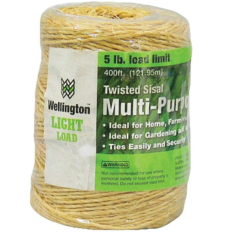 400 Ft Natural Twisted Sisal Twine - Durable And Biodegradable