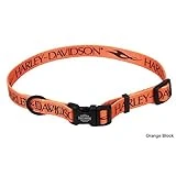 1" Adjustable Orange Dog Collar For Necks 18"-26"