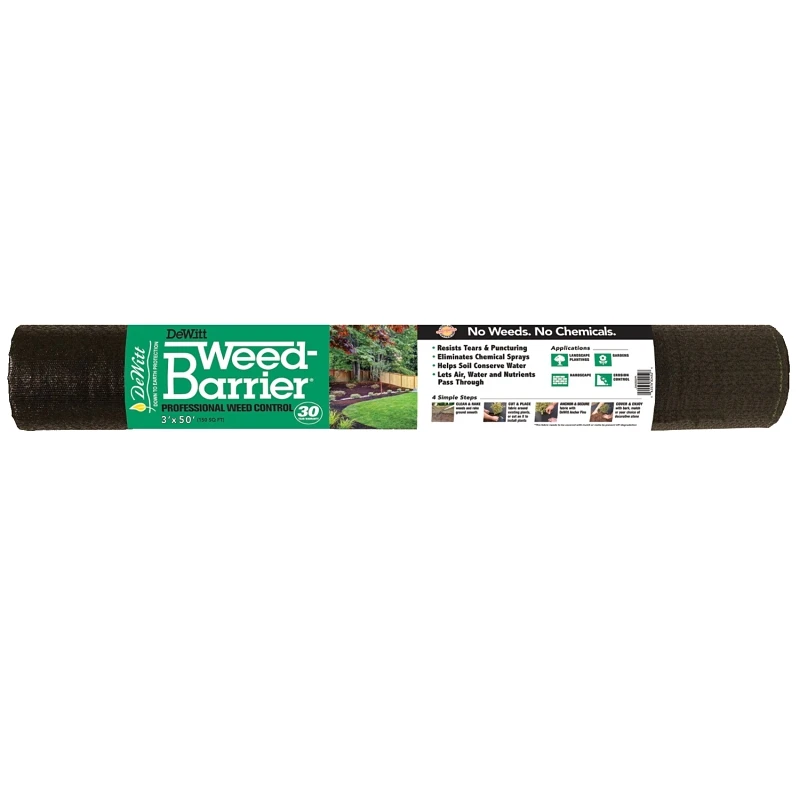 30-Year Durable Weed Barrier Fabric, 3 Feet by 50 Feet Roll