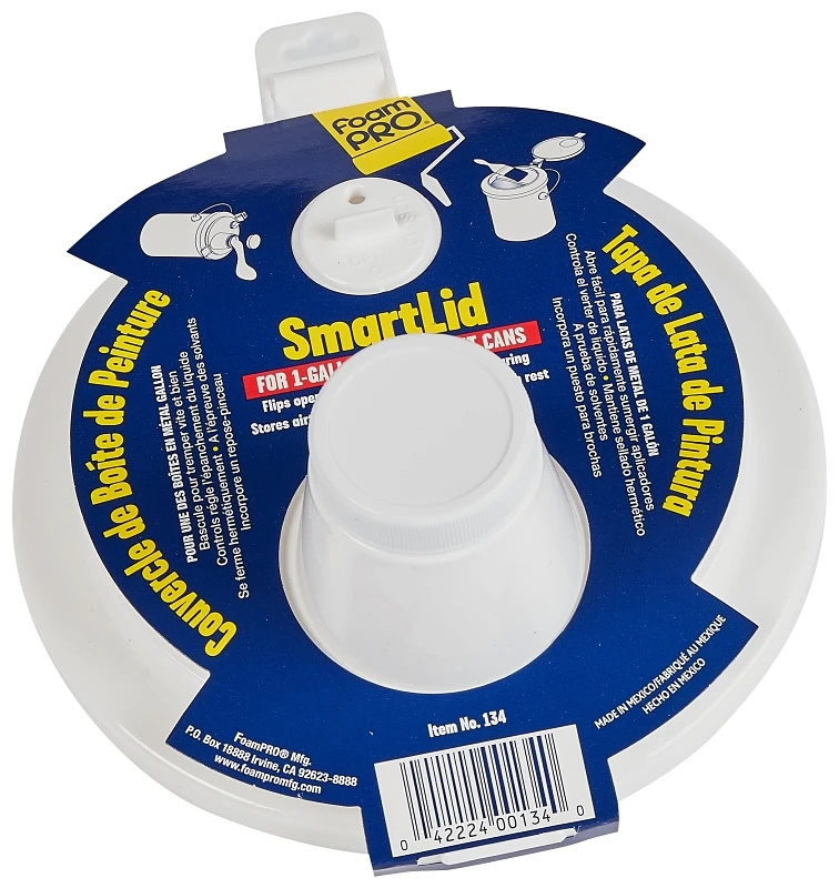 Smartlid Yellow Plastic/polyethylene Paint Can Lid For 1 Gallon Cans