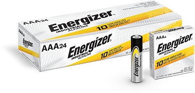 Industrial Alkaline Bid Battery, AAA, 1.5-Volt