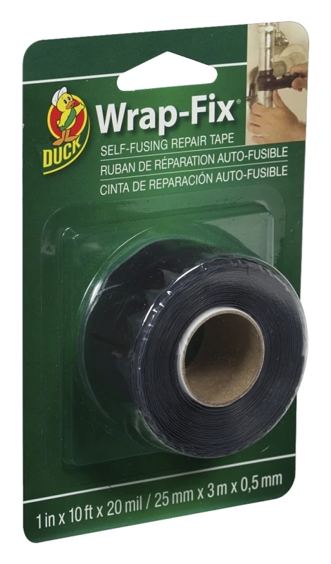 Wrap-fix 1 In. W X 10 Ft. L Black Self-fusing Repair Tape