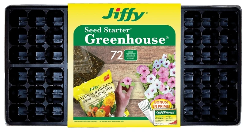 T72h Easy Grow Greenhouse Plant Seed Tray Kit - 11 In L X 22 In W